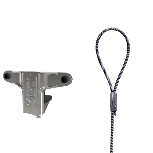 Lankový záves na štvorhranné potrubie - so slučkou v dĺžke 3m