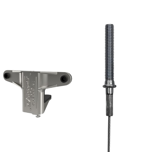 Lankový záves na štvorhranné potrubie - do betónu M8 v dĺžke 3m