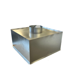 Krabica pre anemostat (prvod) - 400x400/205 d125 vertikal
